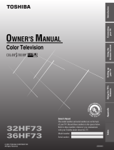 Toshiba 32HF73 User manual