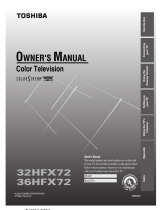 Toshiba 36HFX72 User manual