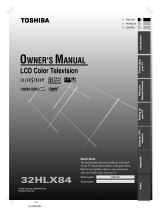 Toshiba 32HLX84 User guide