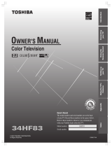 Toshiba 34HF83 User manual