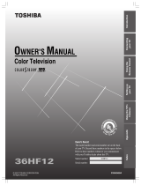 Toshiba 36HF12 User manual