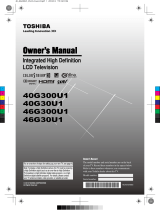 Toshiba 40G300U1 User manual