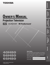 Toshiba 56H80 User manual