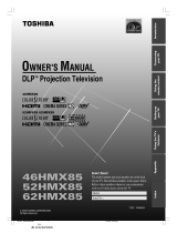 Toshiba 52HMX84 - Cinema Series HD User manual