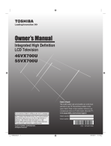 Toshiba 46VX700U Owner's manual