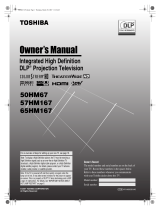 Toshiba 50HM67 - 50" Rear Projection TV User manual