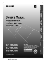Toshiba 57HC85 Owner's manual
