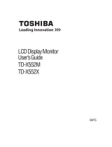 Toshiba TD-X552X User manual