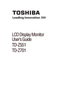 Toshiba TD-Z701U User guide