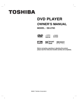 Toshiba SD-2705U User guide