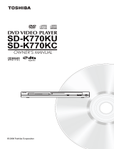 Toshiba SD-K770KU User guide