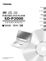 Toshiba SD-P2000 User manual