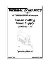 Thermal Dynamics CE CutMaster 50 User manual