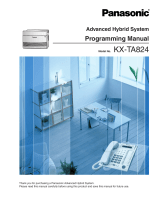 Panasonic KX-TA624 Programming Manual
