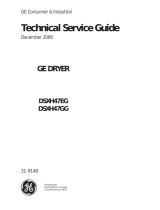 GE DSXH47GG Technical Service Manual