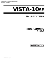ADEMCO Security System VISTA-10SE Programming Manual