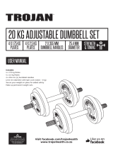 Trojan 20 Kg Adjustable Dumbbell Set Owner's manual