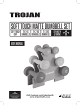 Trojan 12 Kg Soft Touch Matte Dumbbell Set Owner's manual
