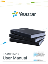 Yeastar TA410/TA810 User manual