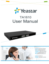 Yeastar TA1610 User manual