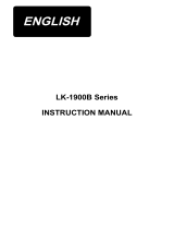 Juki LK-1900B Series User manual