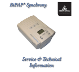 Respironics BiPAP Synchrony Service And Technical Reference Manual