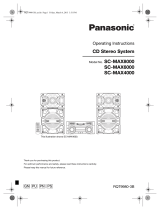 Panasonic SC-MAX4000 Operating Instructions Manual