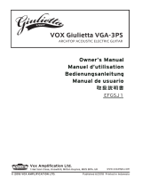 Vox Giulietta VGA-3PS Owner's manual