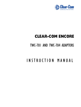 Clear-Com TWC-704 User manual