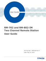 Clear-Com Encore RM-702 and RM-802-IM User manual