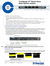 Clear-Com FreeSpeak II BASE-II Quick start guide