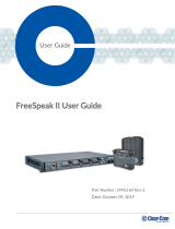 Clear-Com FreeSpeak II BASE-II User guide