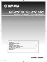Yamaha AW150 - NS Speaker - 30 Watt User manual