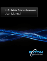 Eaton Compressor15HP 3 Cylinder Piston Air Compressor