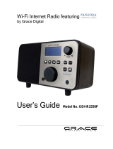Grace Digital Pandora GDI-IR2550P User manual