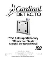 Detecto Legacy 7550 Wheelchair Scale User manual