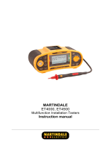 MARTINDALE ET4000 Rechargeable Multifunction tester User manual