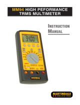 MARTINDALE MM94 True RMS Digital Multimeter User manual