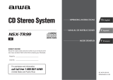Aiwa NSX-TR99 Operating Instructions Manual