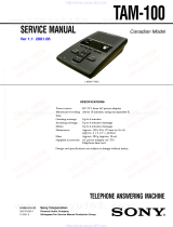 Sony TAM-100 User manual