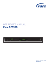 Pace DC758D User manual