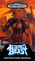 Sega ALTERED BEAST User manual