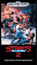 Sega STREETS OF RAGE 2 User manual