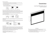 Grandview Large Stage Series Motorized Screen-Model MA User manual