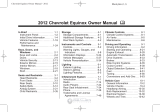 Chevrolet 2012 Equinox Owner's manual
