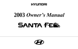 Hyundai 2003 Santa Fe Owner's manual