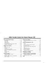 Pontiac 2004 Grand Am Owner's manual