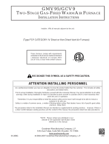 GOODMAN GCV9 Series Installation Instructions Manual