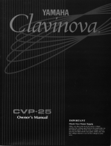 Yamaha CVP-25 Owner's manual
