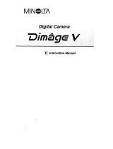 Minolta Dimage V Owner's manual